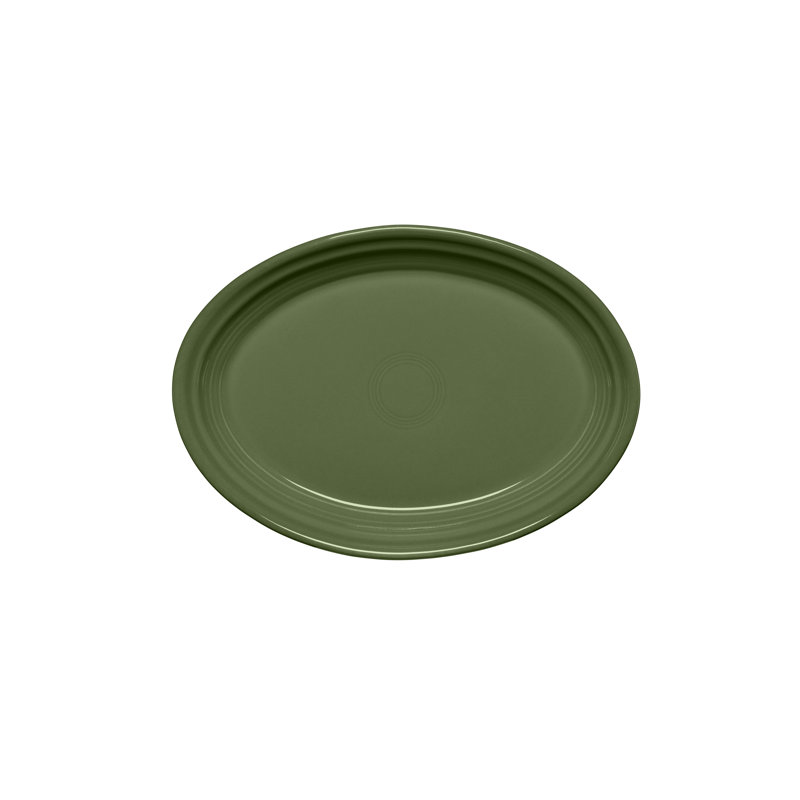 Plat de service ovale Fiesta Serveware,  H 1,25 po x l 6,75 po x L 9,63 po, Ciel