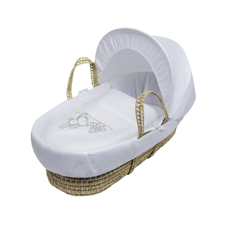 Moses Basket with Bedding with Mattress