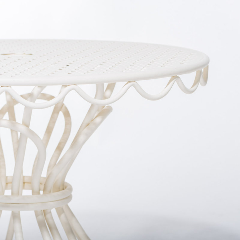AL FRESCO SIDE TABLE - ANTIQUE WHITE, White