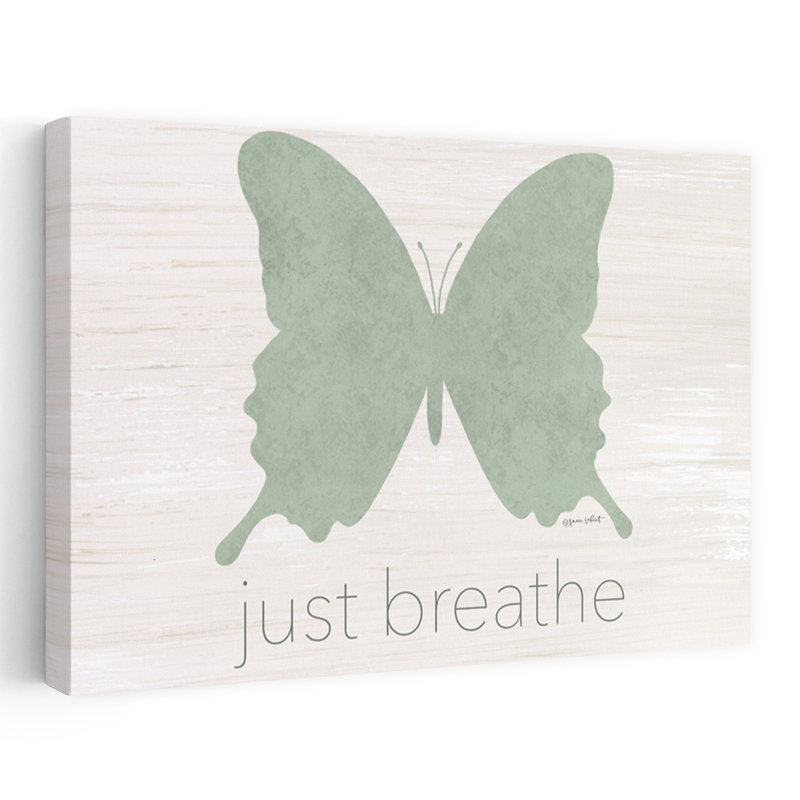Just Breathe Butterfly, art papillon contemporain, H 40 po x l 60 po