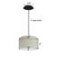Abat-jour tambour en lin blanc avec diffuseur l 16 po avec cordon noir-140943304-156005482-155984679