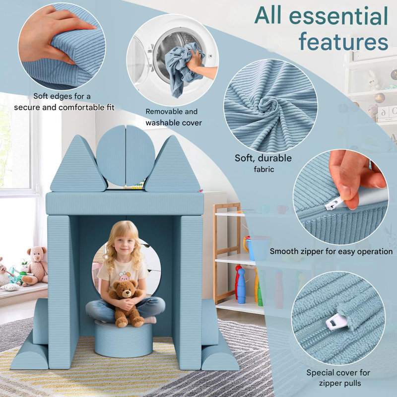 Children's Sofa / Sectional, Blue