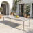 Rectangular Outdoor Aluminum Extendable Dining Table-1671504148