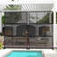 Paravent en métal 72 po x H 47,75 po x 72,75 po-109616627