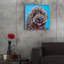 Art mural en verre «Doodle On Blue» par Carolee Vitaletti-1130383015