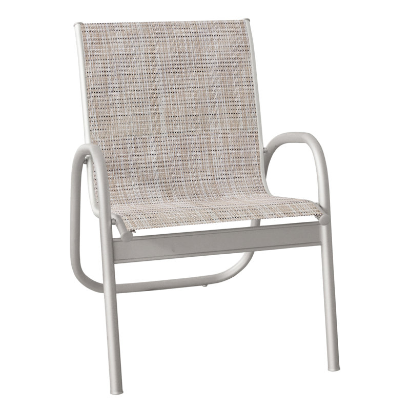 Fauteuil de patio Gardenella, Gris chaleureux texturé, Ella