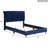 Transitional Upholstered Bed