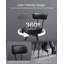 Swivel Upholstered Counter Stool with Metal Frame