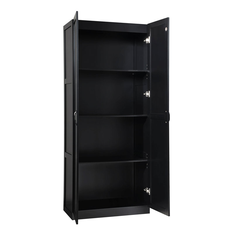 Armoire de rangement moderne en noir