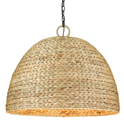Yelverton 8 - Light Pendant - Woven Sweet Grass