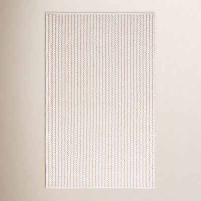 Hand-Woven Chevron Cotton Rug