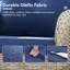 Ensemble de meubles de patio 3 pièces Valierius avec coussins et table d'appoint en osier-622410145-622410159