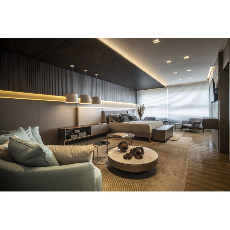 1 - Light Pendant, Organic Gold, 3000K