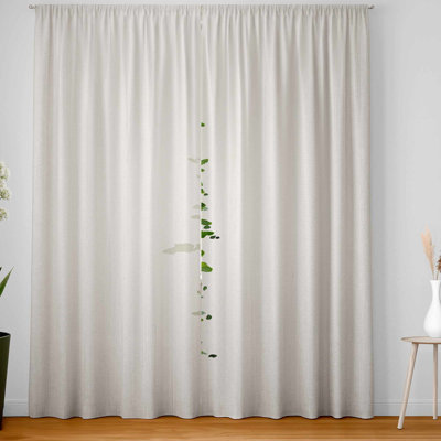 Minimalist Trees Blackout Window Curtain Pair for Home Decor