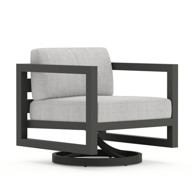 Yarieli Powder Coated Aluminum Outdoor Rocker Chair with Sunbrella Cushion