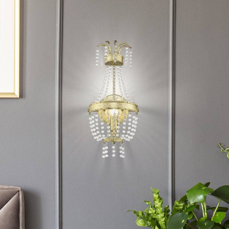 Rachedi Candle Wall Light, Winter Gold
