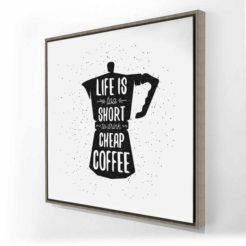 Life and Coffee - Toile encadrée pour cuisine