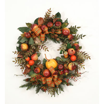 Faux Apple Twig 24'' Wreath