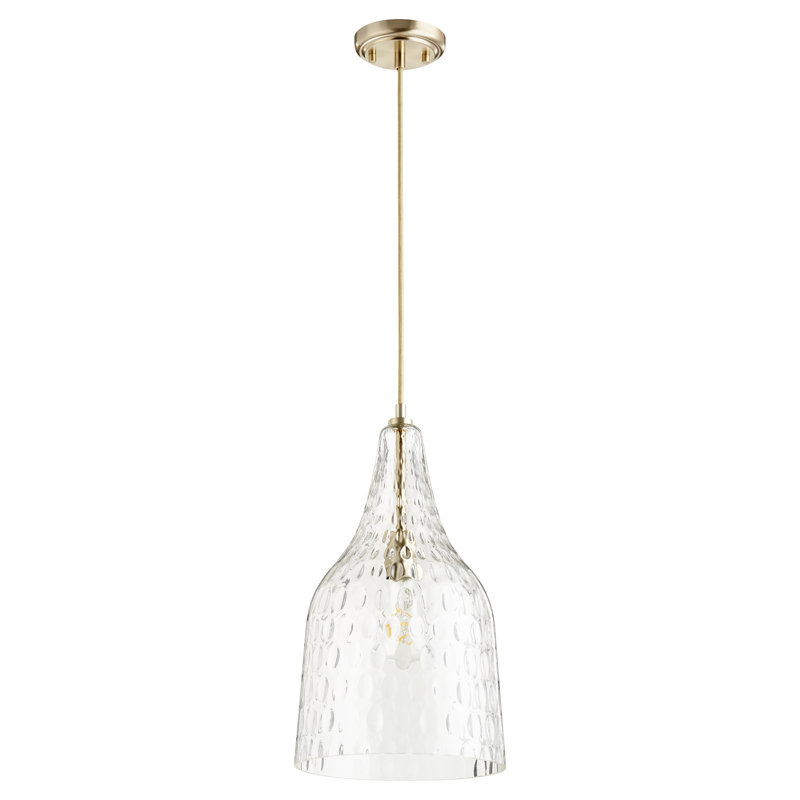 Luminaire sphère suspendu 1 lumières simple Josselyn, Laiton vieilli