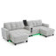 Canapé modulaire moderne en U de 126 po-2078816855