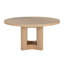 Elma Round Oak Pedestal Dining Table