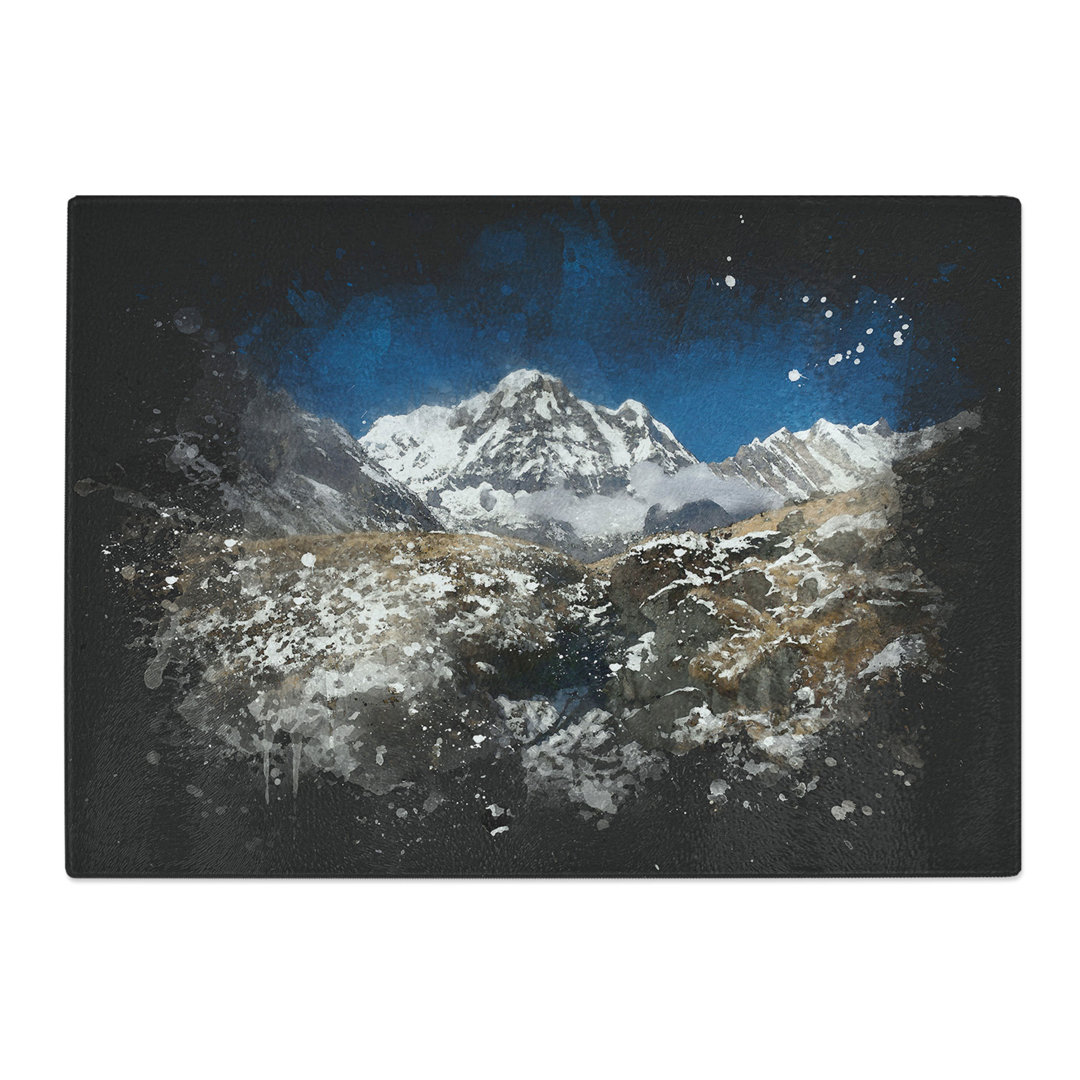 The Annapurna Sanctuary in Nepal Paint Splash Chopping Board