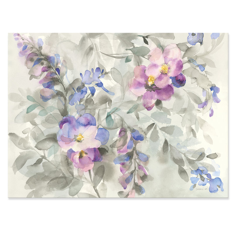 Floral Garden Dreams Canvas Painting - Garden Dreams Flower, 30" H x 40" W x 1.5" D