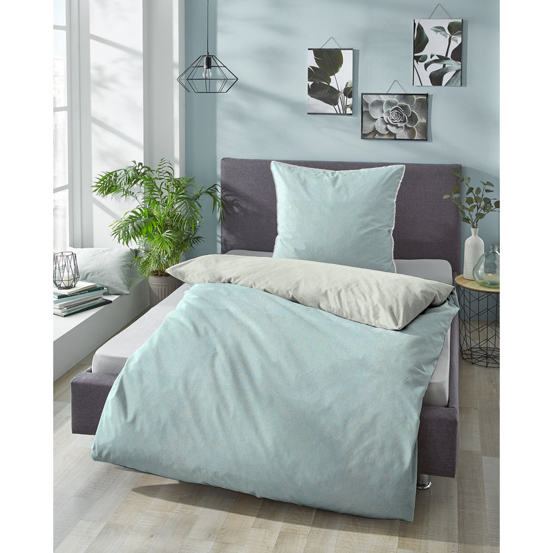 Bed Linen, Light Blue, 135 x 200 cm - 1 Pillowcase (80 x 80 cm)