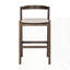 Ensemble de 2 tabourets d'intérieur en bois d'hévéa-464061273