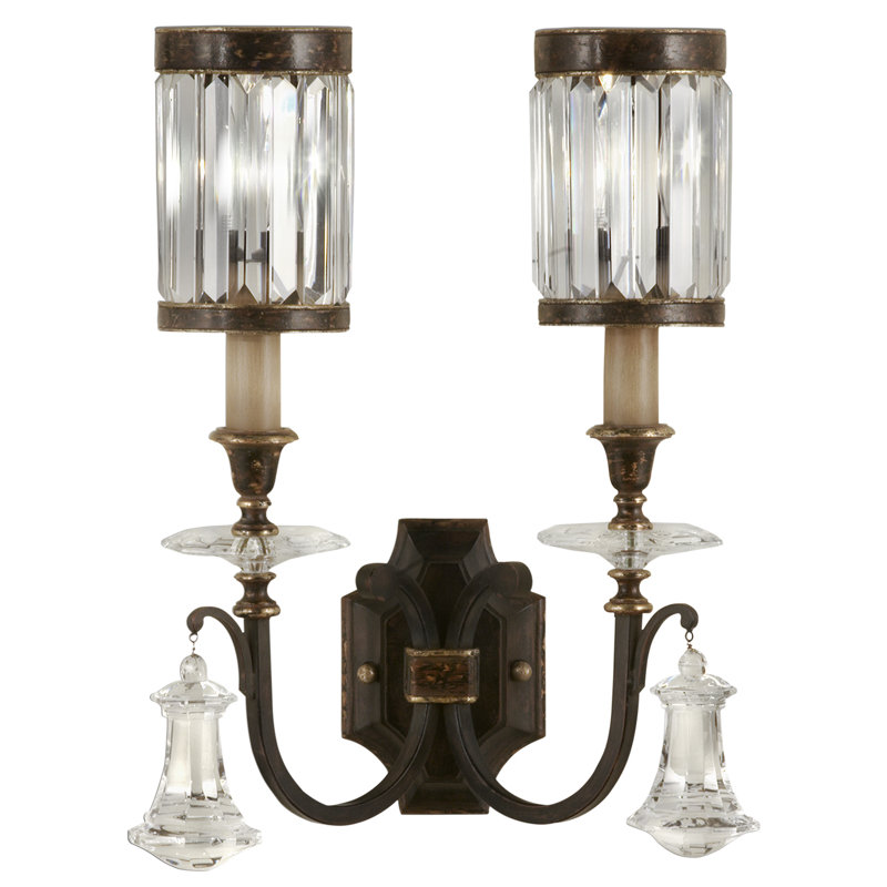 Eaton Place 2 - Light Armed Sconce, Rustic Iron