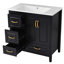 Meuble-lavabo de salle de bain avec lavabo, une armoire avec portes à fermeture douce et 4 tiroirs à fermeture douce-1892825900