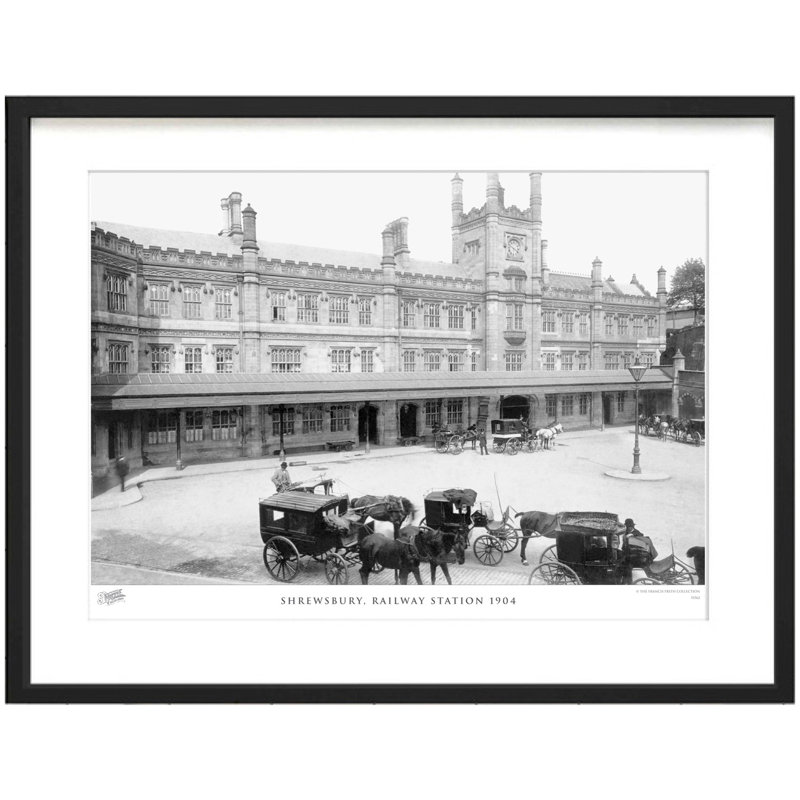 Shrewsbury, Railway Station 1904 - Single Picture Frame Print, 60cm H x 80cm W x 2.3cm D