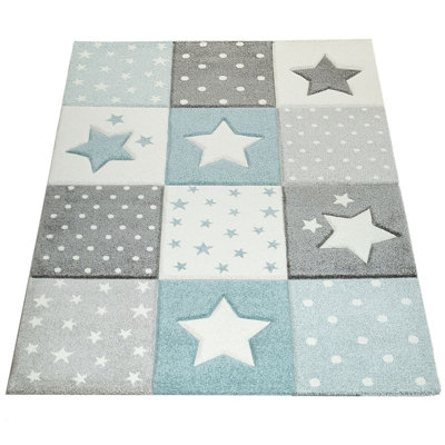 Alejandra Shaggy Blue/Grey Rug