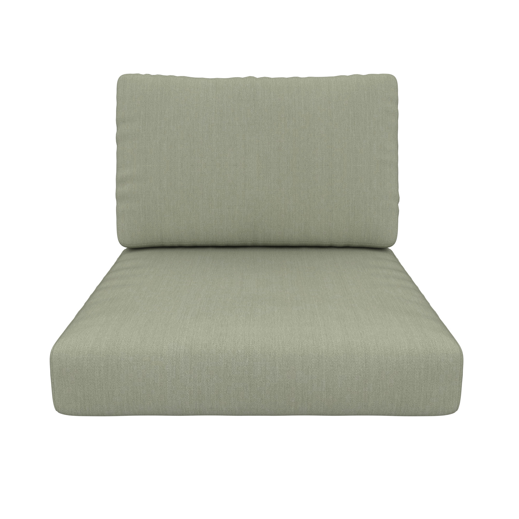 Amala Outdoor Sunbrella® Seat/Back Cushion, Sunbrella® Canvas Seasalt, 28.5" W x 28.5" D