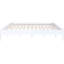 Lit plateforme très grand King, finition blanche, sommier à lattes, plateforme de personnalisation en bois de pin et tête de lit, support, personnalisation du bois-1957427874-1957427873