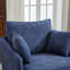 Chaise pivotante rembourrée avec repose-pieds avec rangement-101644158