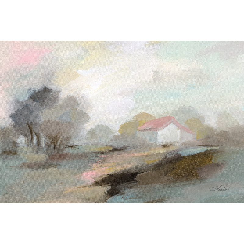 «Farm in April» par Silvia Vassileva, reproduction d'art résistante aux rayons UV, H 24 po x l 36 po, Oui