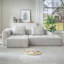 L-Shape Modular Compressed Couch, 3 Cloud Sectional With Chaise Lounge, Corduroy Upholstered For Apartment, Comfortable Spring Cushions, Modern Minimalist Atmosphere, Grey, No Assembly Required-17116110