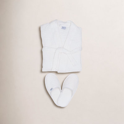 Simple Cotton Waffle Slippers