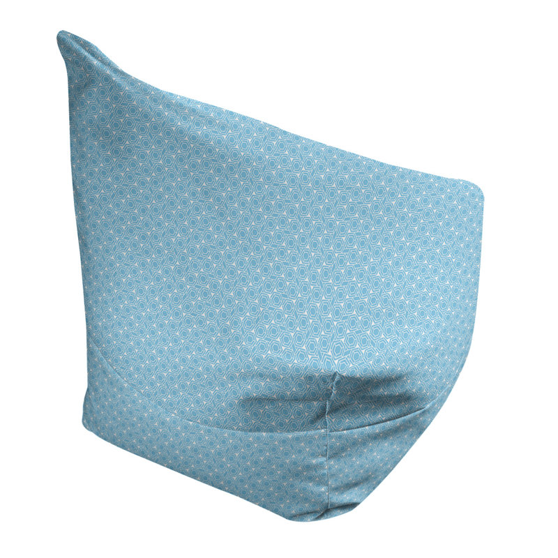 Sac de pois Leffel, Pouf fauteuil, H 38 po x l 42 po x P 29 po, Bleu pastel