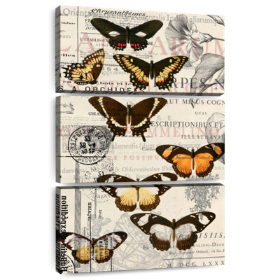 Collage rétro de papillons Brampt