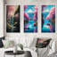 «Cherry Blossom Stream», 3 pièces sur toile-320393932-320393921