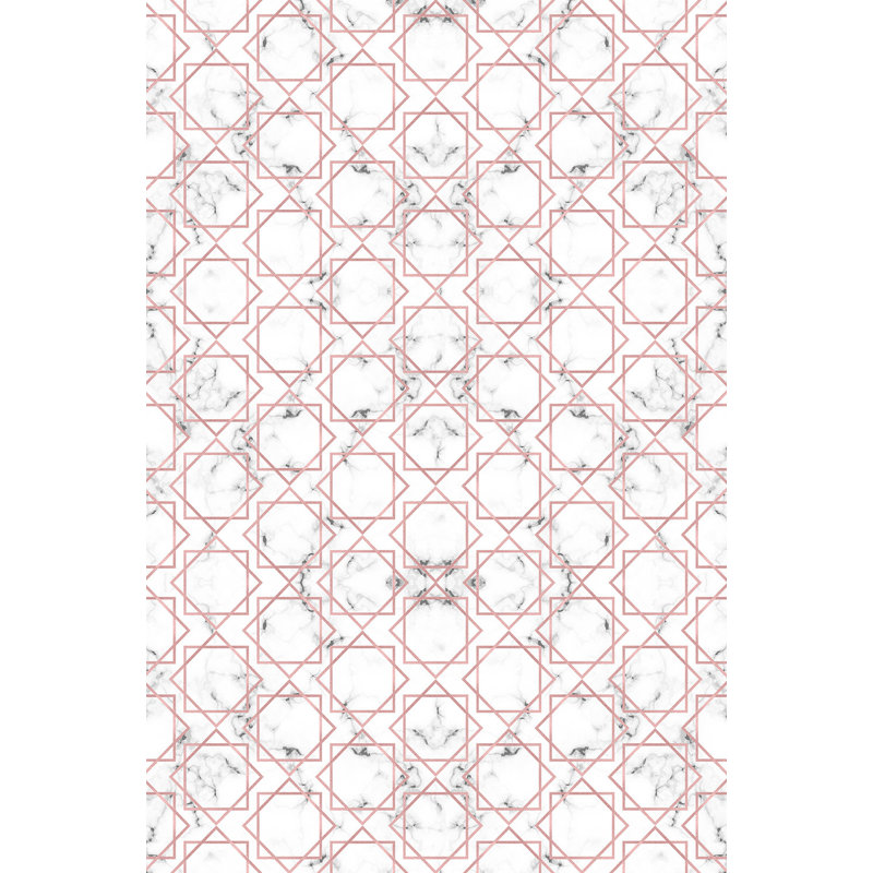 Raine Pink/White Indoor/Outdoor Rug, Rectangle 133 x 200cm