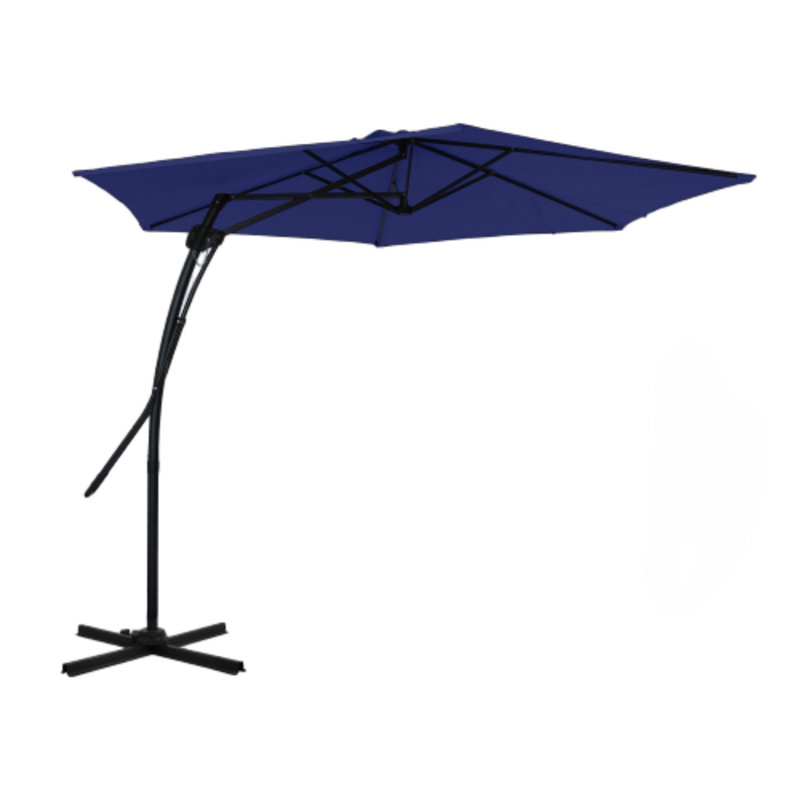Parasol en porte-à-faux 10 pi Darathy, Bleu marine