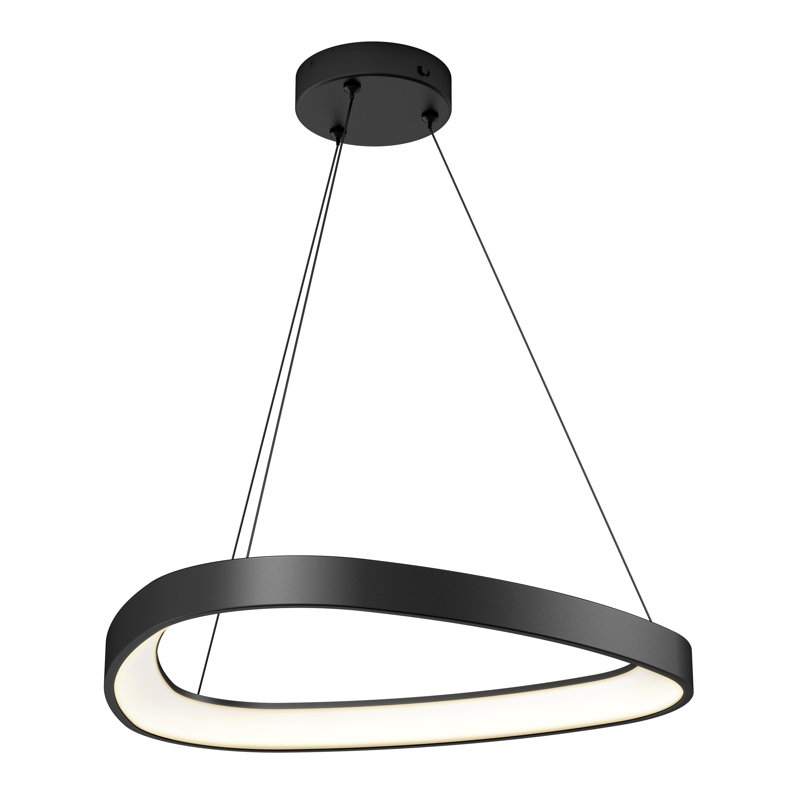 Ivy Bronx Phulkana LED Modern Pendant light, Matte black