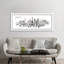 Paris La Pluie - Floater Frame Panoramic Print on Canvas-719413025-719413028