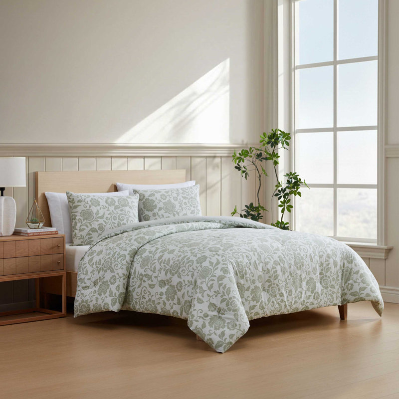 Ensemble d'édredon réversible en coton Nautica Jacob Bay, Édredon pour lit simple + 1 taie décorative stan