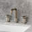 Kingston Brass Ostro Two-Handle 3-Hole Deck Mount Widespread Bathroom Faucet With Push Pop-Up Drain-105627289