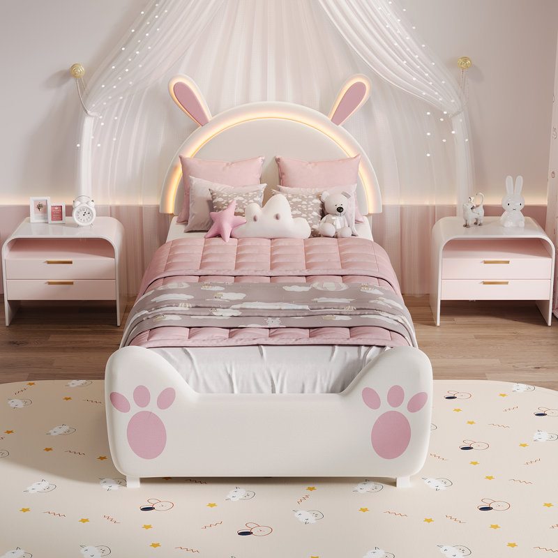 Upholstered Bed, European Single (90 x 200 cm)