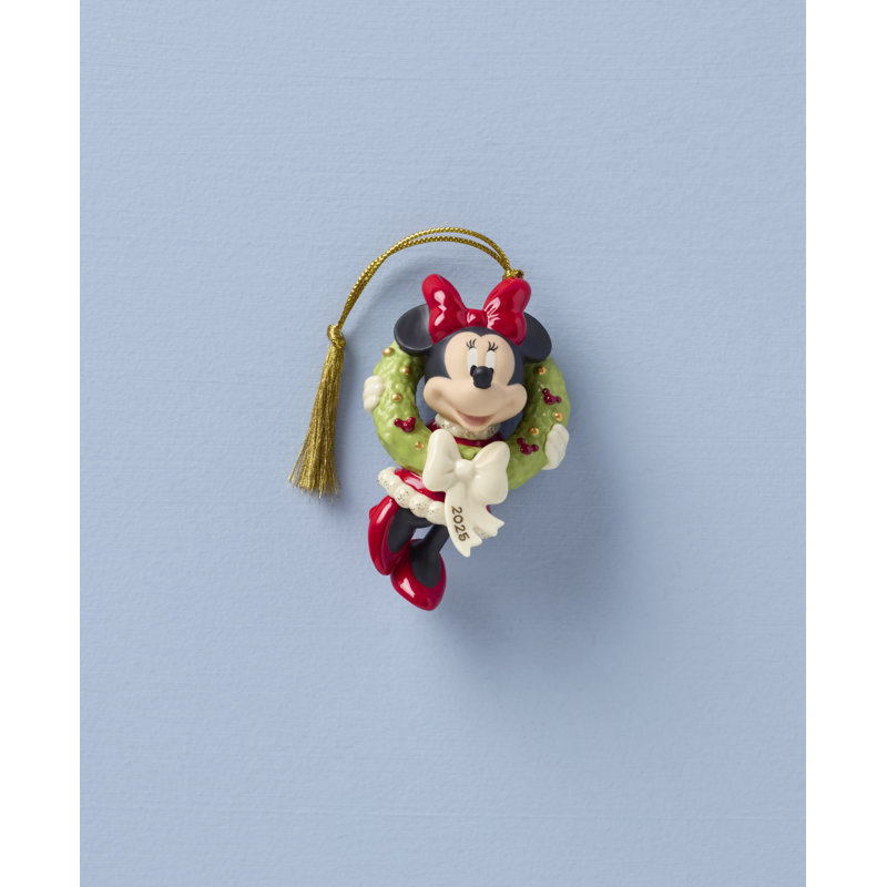 Ornement couronne de Noël 2025 Minnie Mouse
